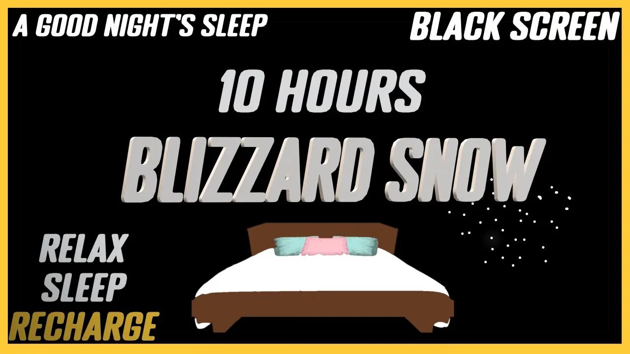 Ultra Relaxing Blizzard SnowStorm |Sleep Sounds