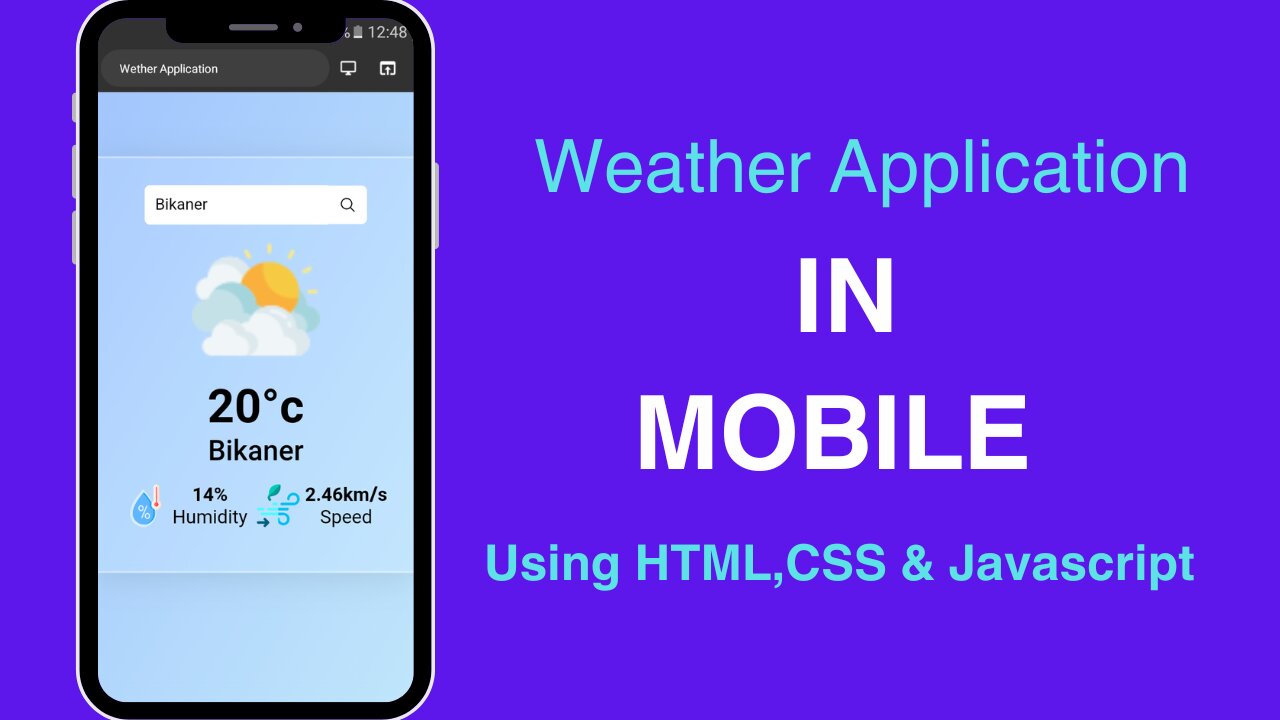 How to make weather application [IN MOBILE]