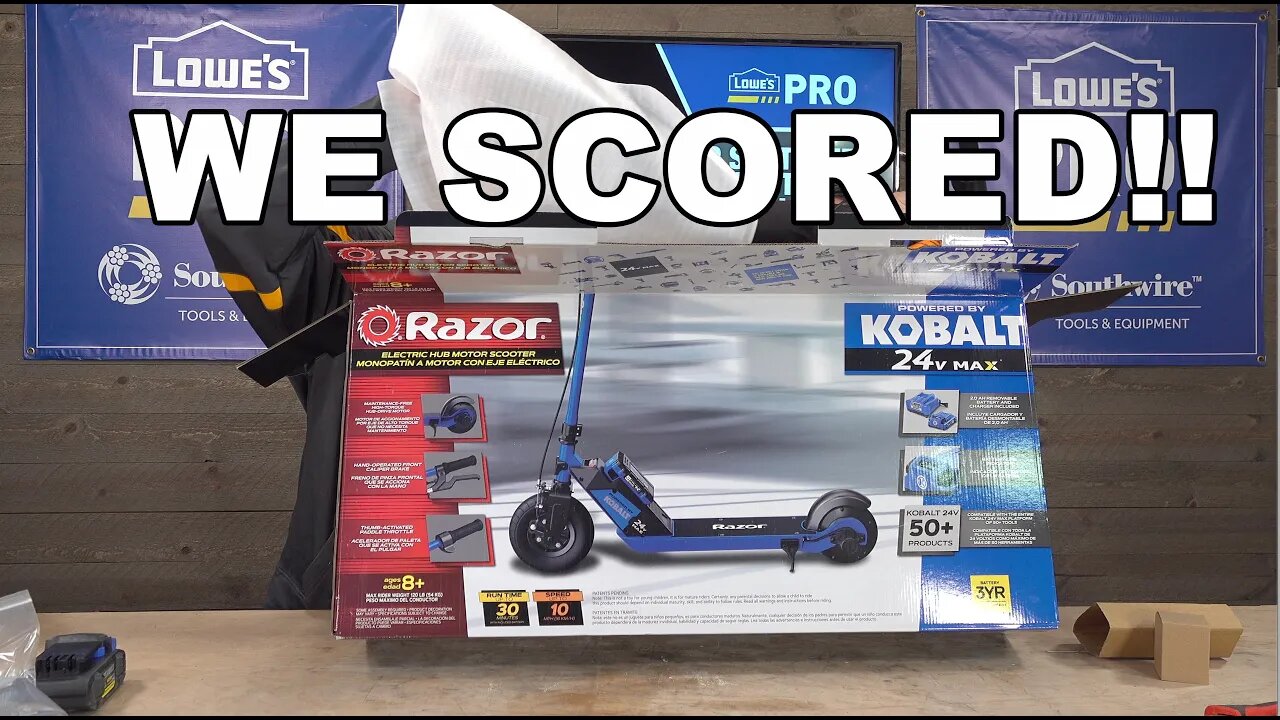 The Hottest LOWES Holiday Item! Kobalt 24V Scooter