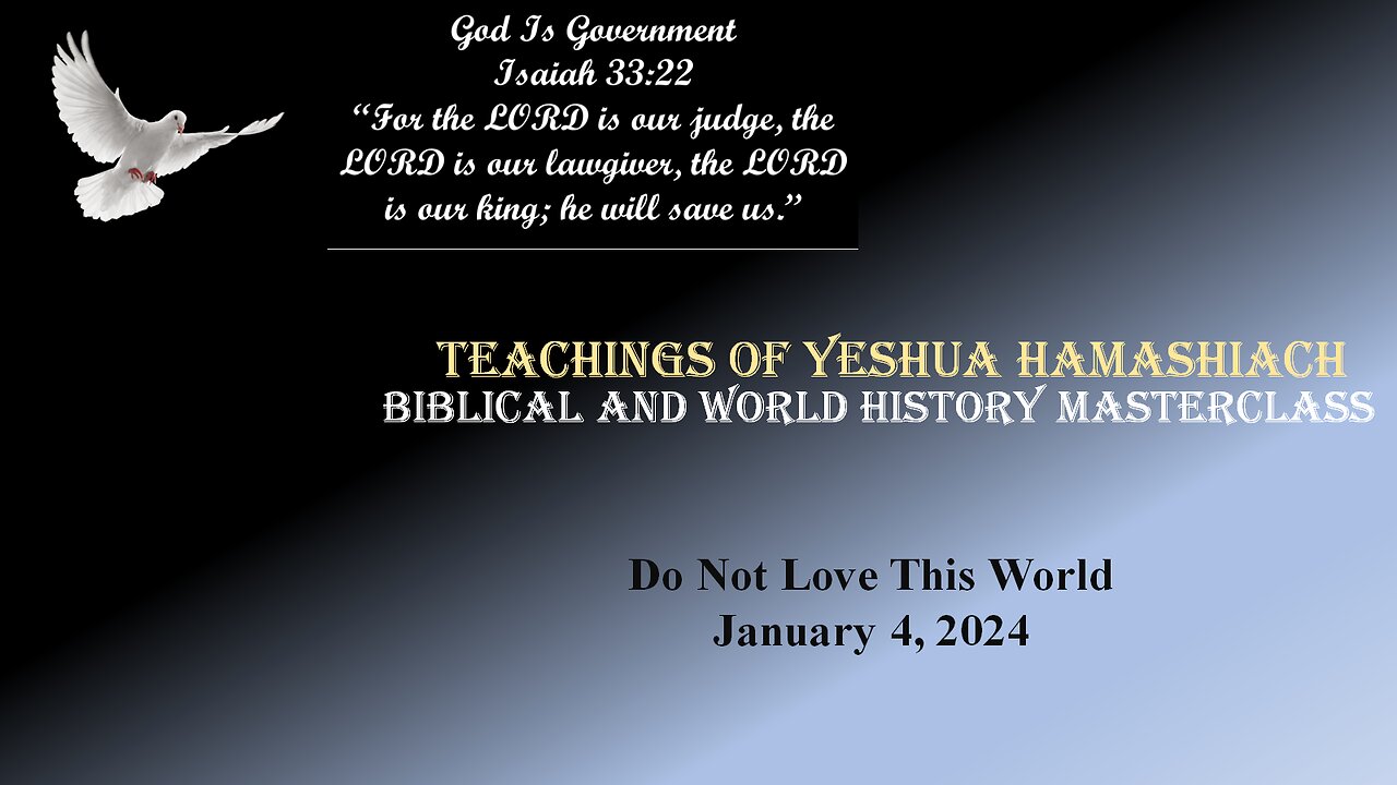 1-04-24 Do Not Love This World