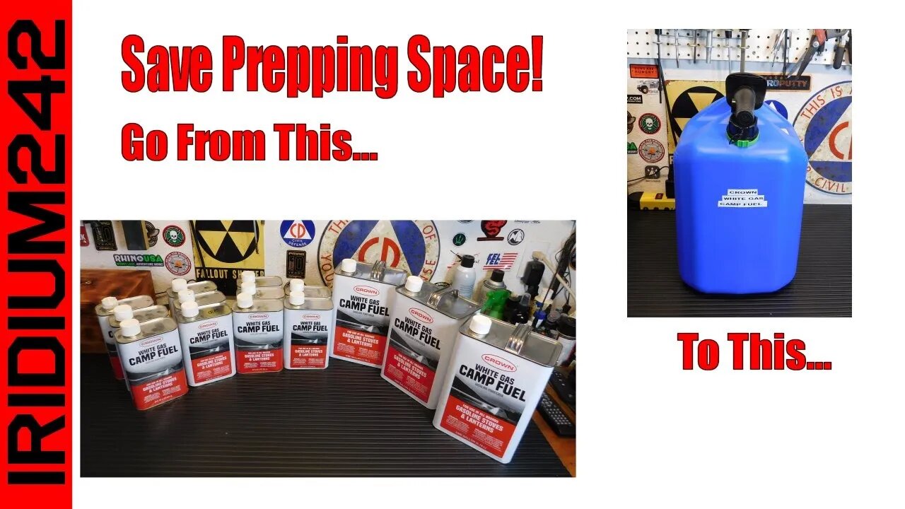 Prepper Tip: A Safer More Efficient Way To Store Your Stove Fuels!