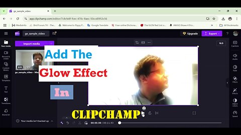 Add The Glow Effect In Clipchamp