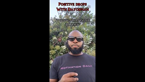 Focusing Helps #dayodman #motivation #eeyayyahh #motivationalspeaker #positivity