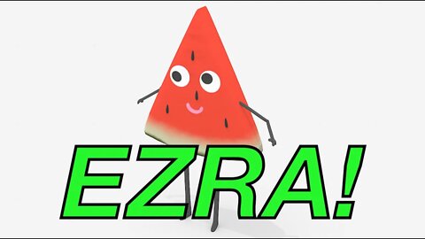 Happy Birthday EZRA! - WATERMELON Birthday Song