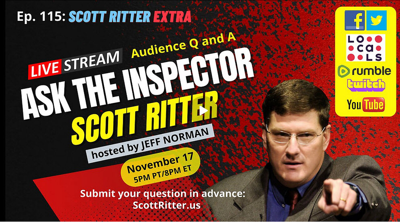 Scott Ritter Extra Ep. 115: Ask the Inspector