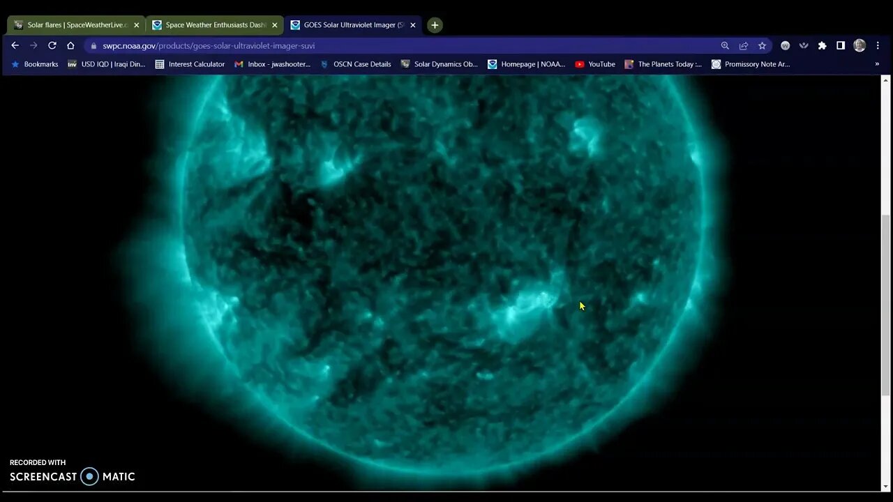 Earth directed C-Flare 08-03-22