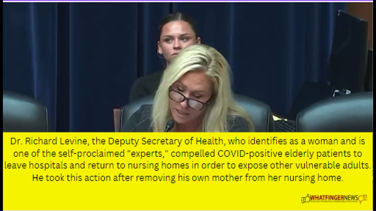 Dr. Richard Levine, the Deputy Secretary of Health, who identifies as a woman