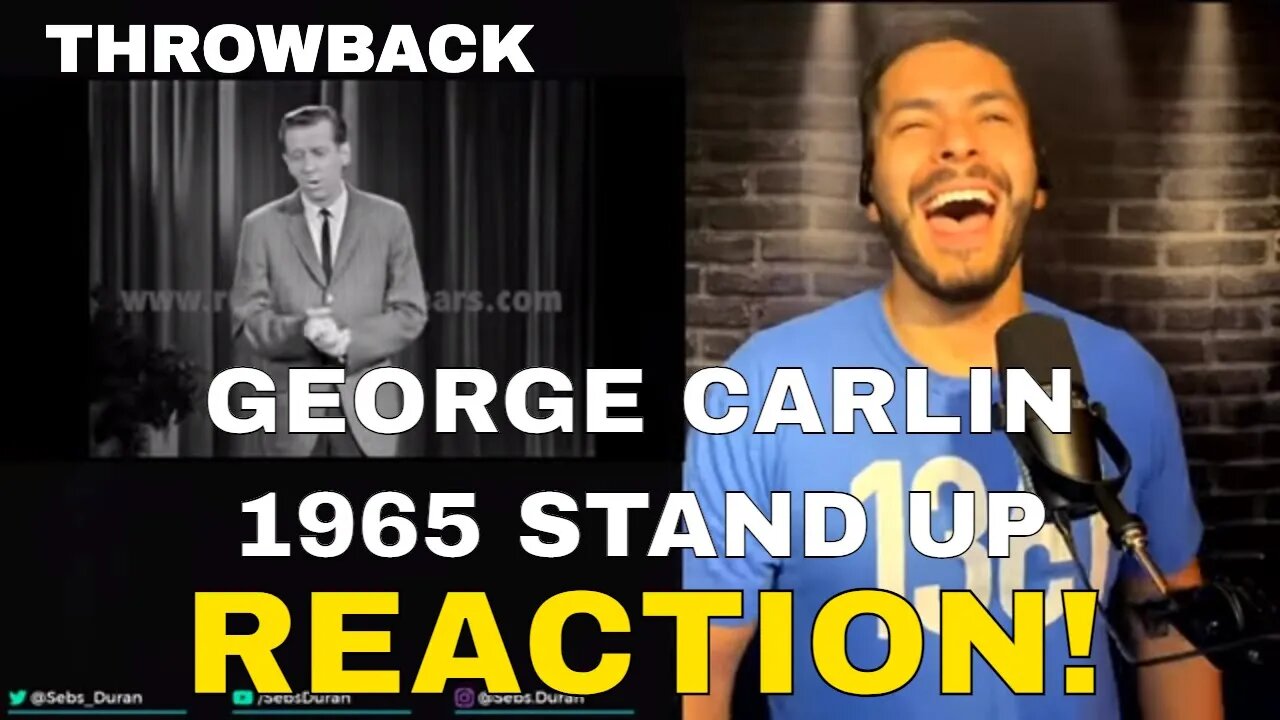 George Carlin Stand Up Routine from 1965 (Reaction!)