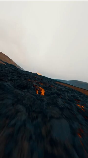 Valcano drone video