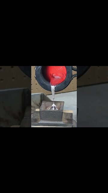 Metal Casting a Rose Melting metal #fyp #shorts #subscribe #silver