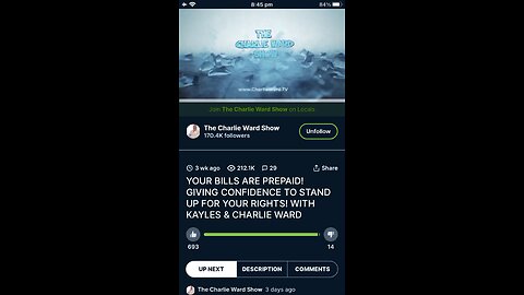 Charlie Ward with Kayles : Your bills are prepaid: stand for your rights