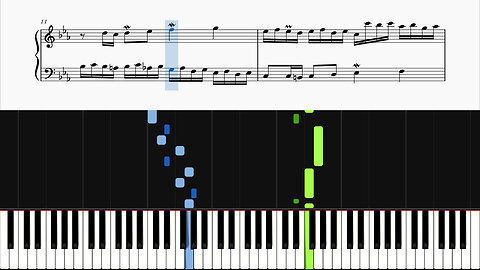 Bach - Invention No. 5, BWV 776 (Piano Tutorial)