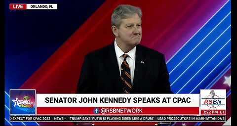 Sen John Kennedy "Truths" The WOKE Fake News calls White Supremacy Cult" 15 min