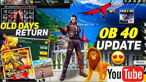 Free fire on 40update ,FF update now update on free fire