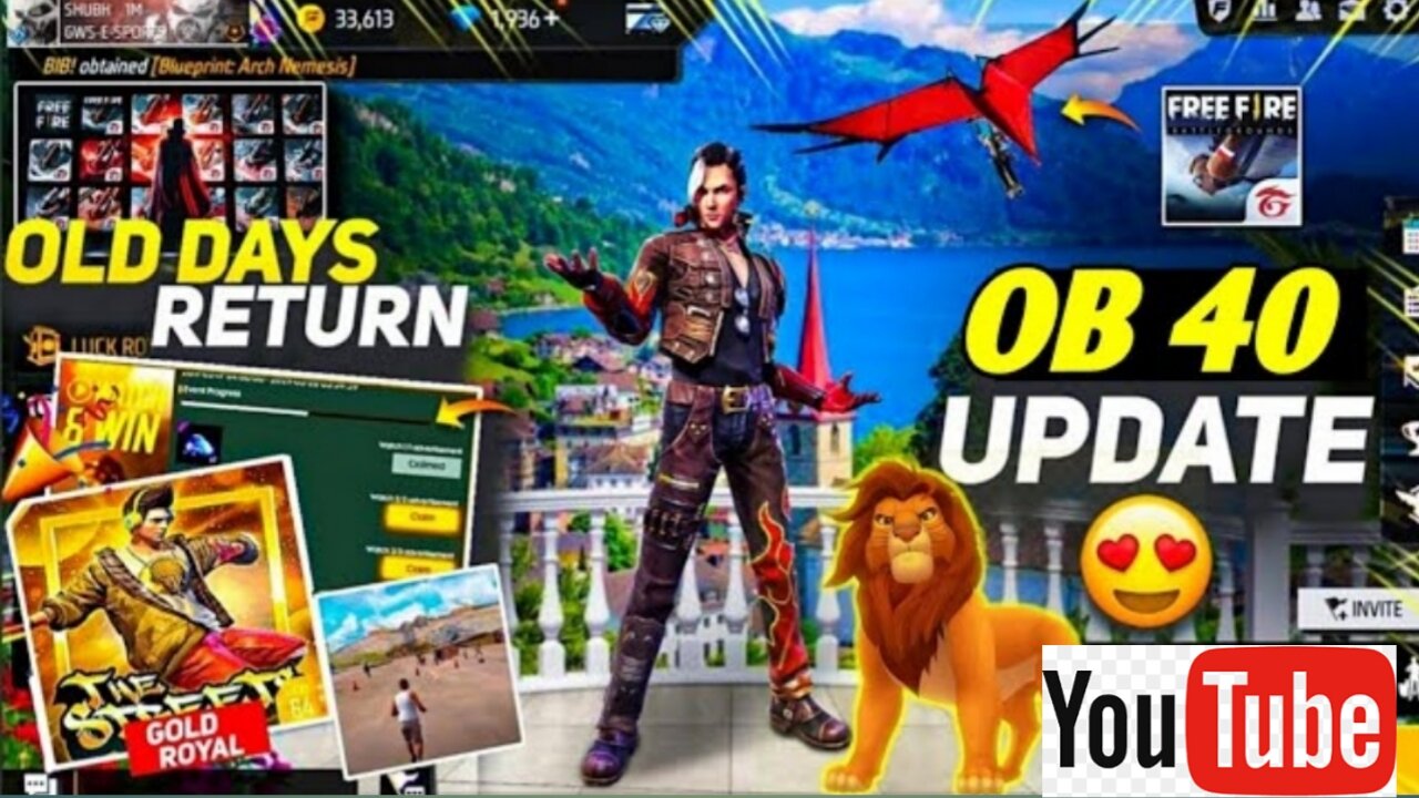 Free fire on 40update ,FF update now update on free fire