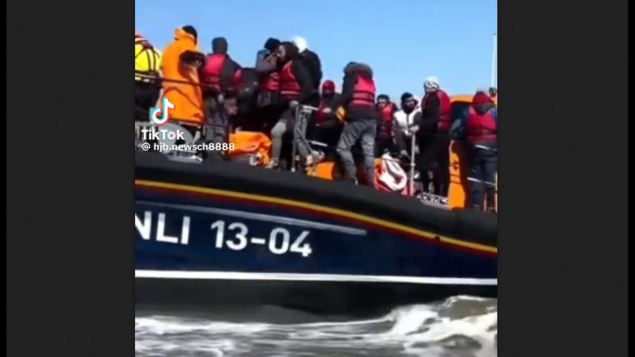 Invaders Crossing Channel From France To England