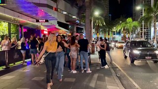 Wild Gold Coast Saturday Nightlife on Orchid Avenue