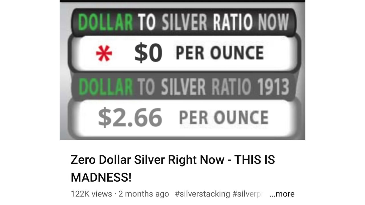 Zero Dollar Silver Right Now - THIS IS MADNESS! [MIRROR]