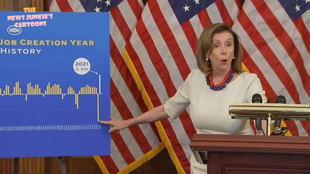 Pelosi demos that all those "created jobs" are just people back to work, and not even all of them.