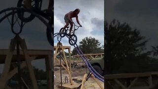 Insane Bmx Roller Coaster Backflip! #short