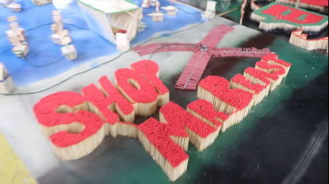 1,000,000 Match Chain Reaction Fire Domino - Mr.Beast