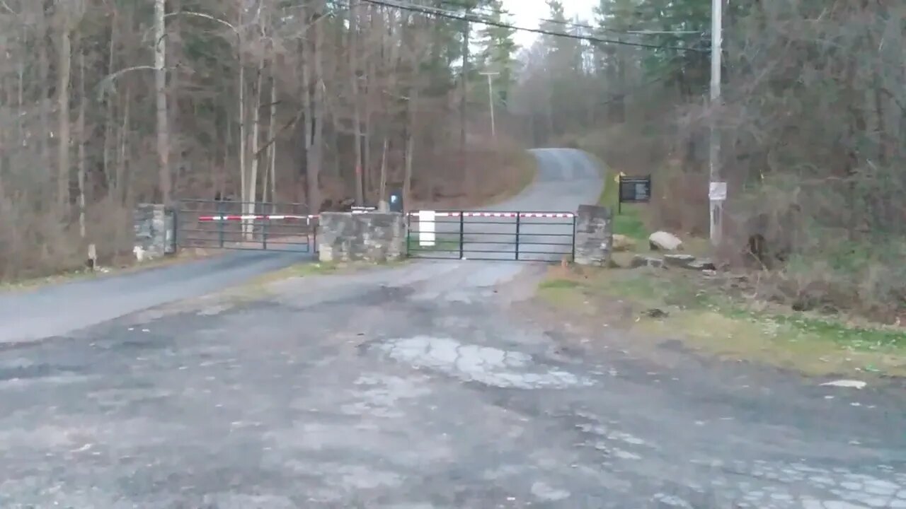 Creepy Gate Operates On It's Own While Closed For The Season