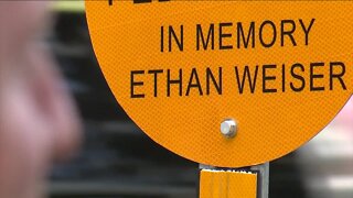 New safety sign along road where Clearwater teen was hit and killed