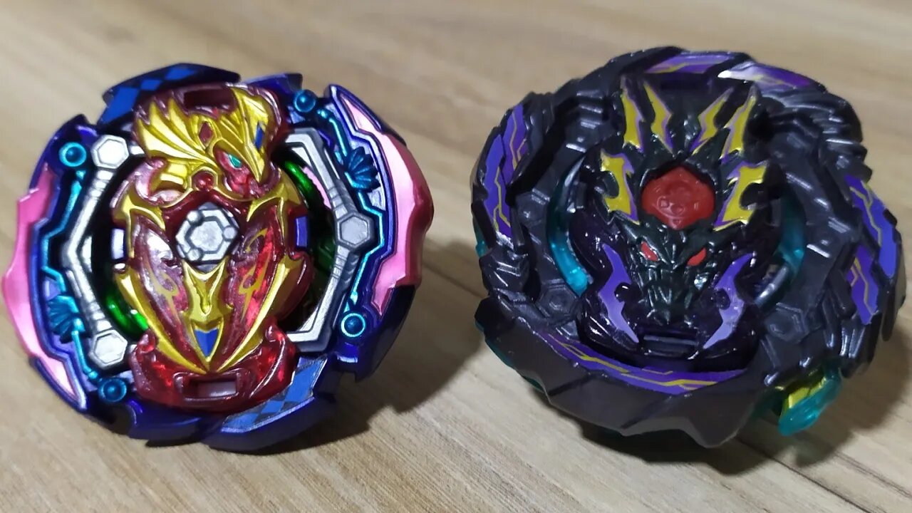 JUDGEMENT ACHILLES .7D.Ds 烈 vs DREAD BAHAMUT .Rt.Br 幻 - Batalha Beyblade Burst