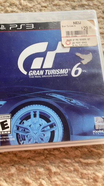 Gran Turismo 6 PS3 box
