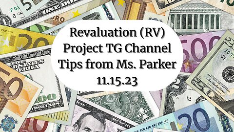 PART 1 OF 2 - RV Project Help TG Channel with Ms. Parker