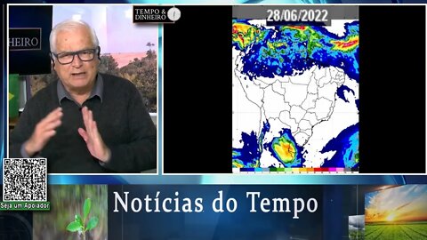 Previsão do tempo com ondas de frio no Sul e seca no Brasil central