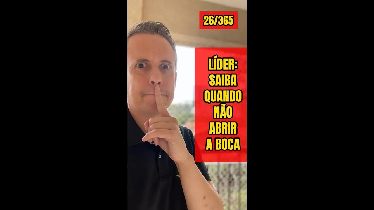 Insight 26/365: Quando Grandes Líderes Fecham A Boca