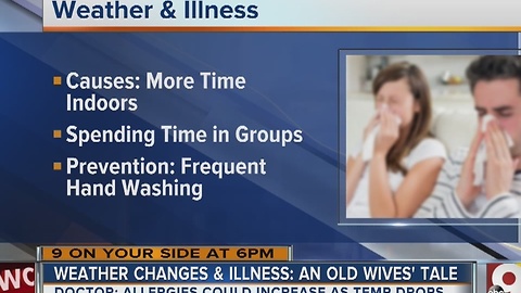 Do weather changes lead to illnesses?