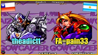 Voltage Fighter Gowcaizer (theadictt Vs. FA=pain33) [Chile Vs. Argentina]