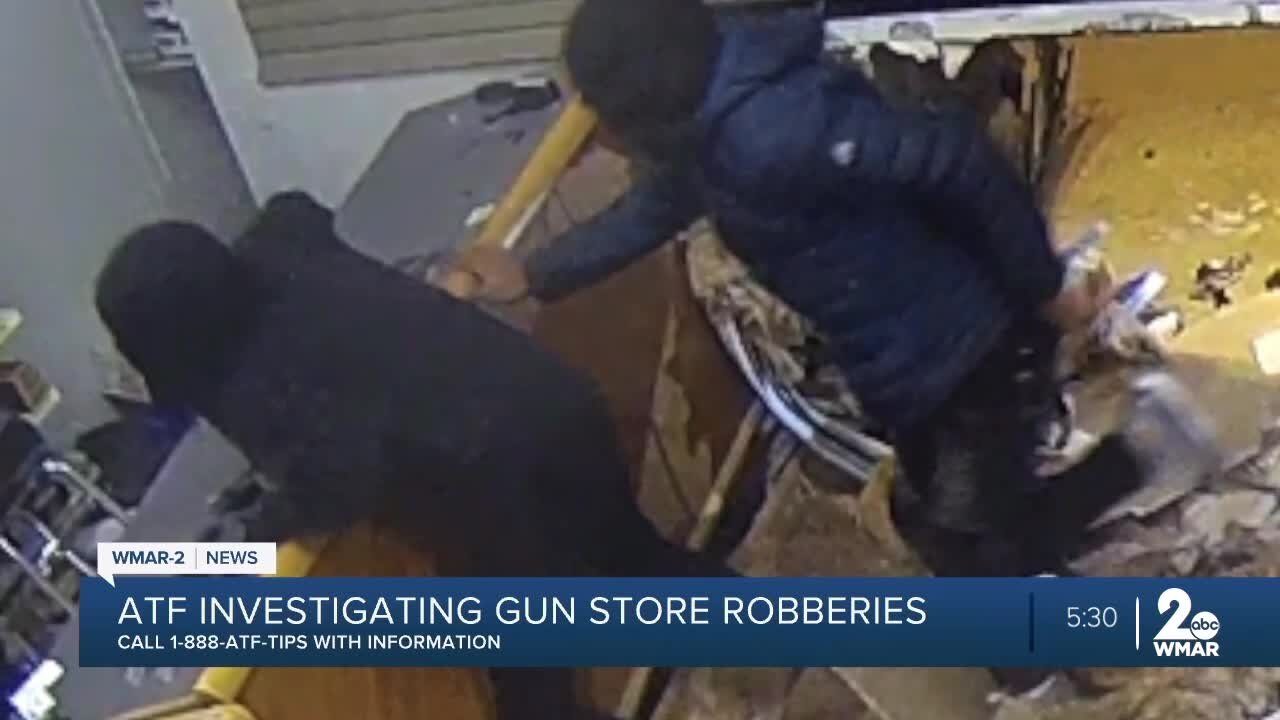 ATF works with multiple departments to investigate recent gun store burglaries