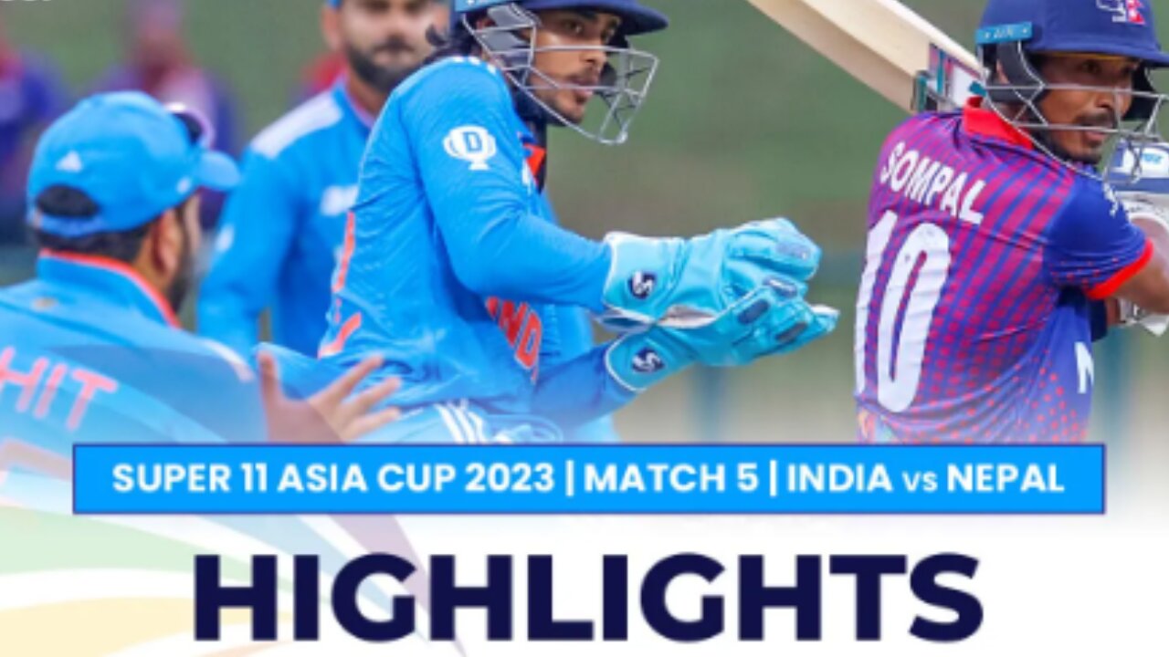 Super11 Asia Cup 2023 | Match 5 India vs Nepal Highlights