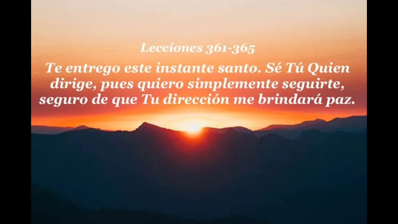 Lección 361 de Un Curso de Milagros