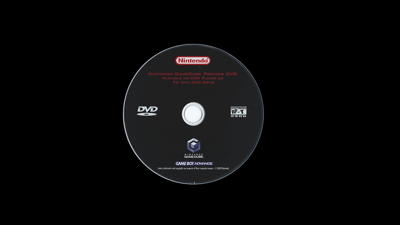 Nintendo Gamecube Game Boy Advance 2002 Preview DVD