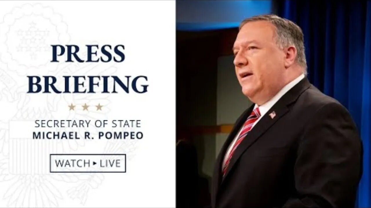 Secretary Pompeo delivers remarks to the media, 10AM EDT