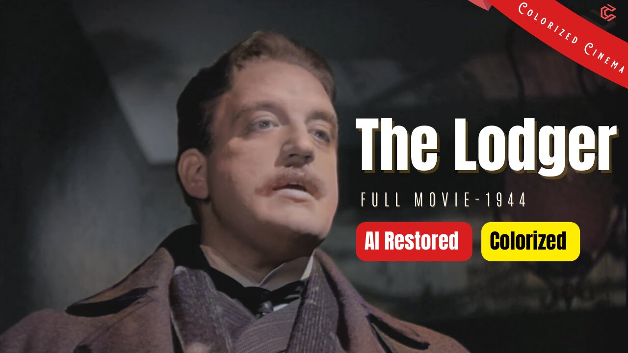 The Lodger (1944) | AI Restored and Colorized | Subtitled | Merle Oberon, Laird Cregar | Horror