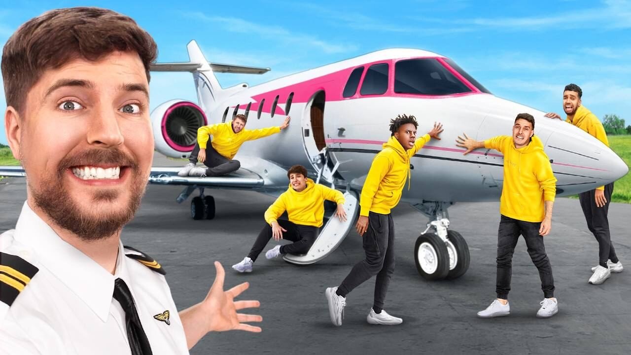 Last To Take Hand Off Jet, Keeps It! | follow mr beast