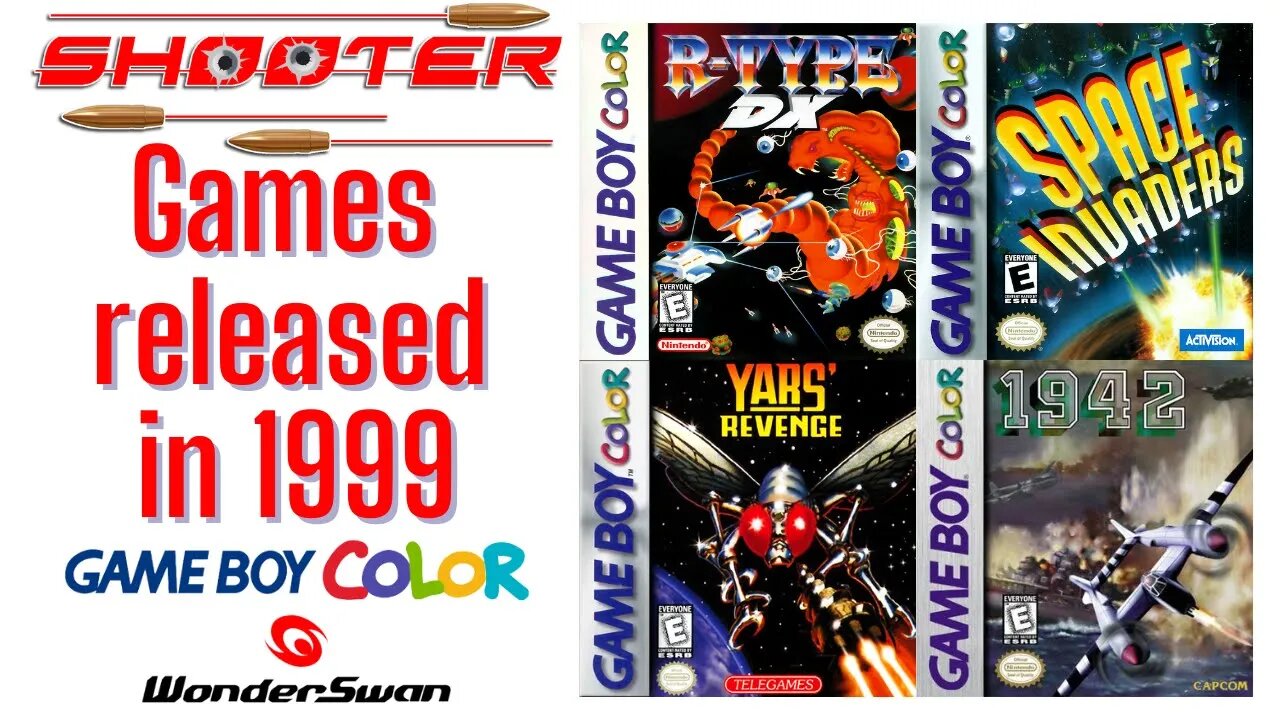 1999 released games - Shooter Games - Gameboy Color - Wonderswan
