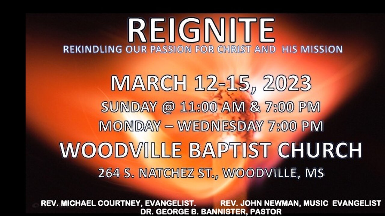 Reignite Revival 03/15/2023 7 pm
