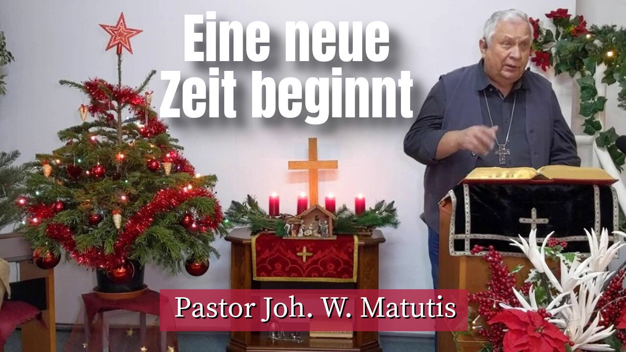 Joh. W. Matutis - Eine neue Zeit beginnt - 4. Januar 2023