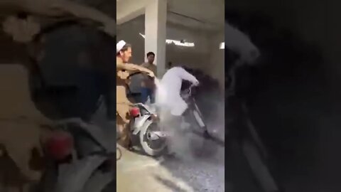Biker Man on Carwash