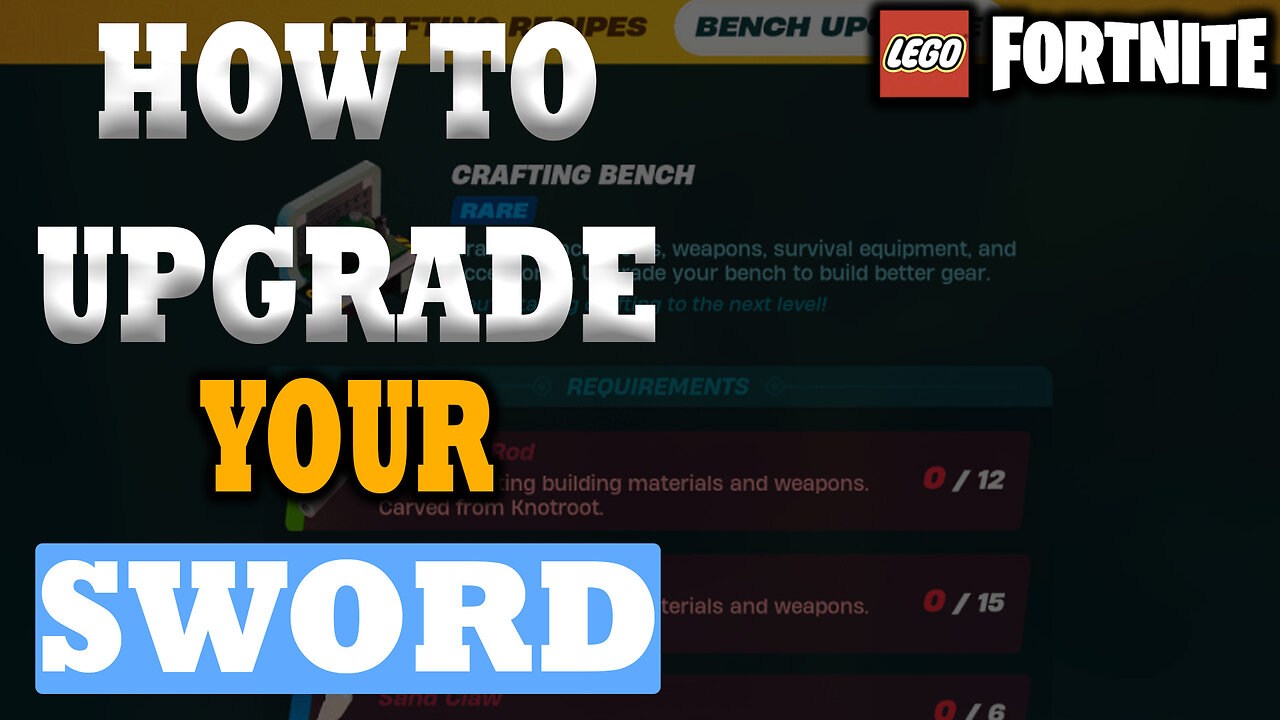 How To Upgrade Your Sword In LEGO Fortnite