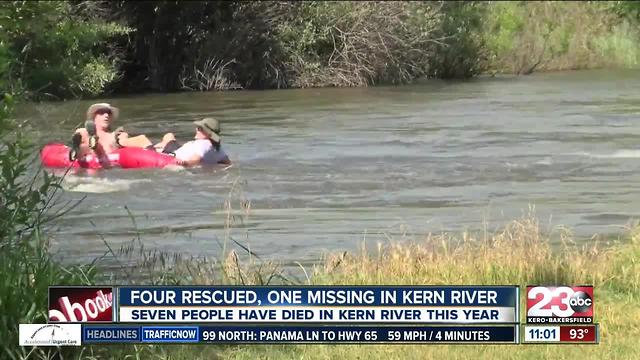 Woman still missing after going into the Kern River near Hart Park