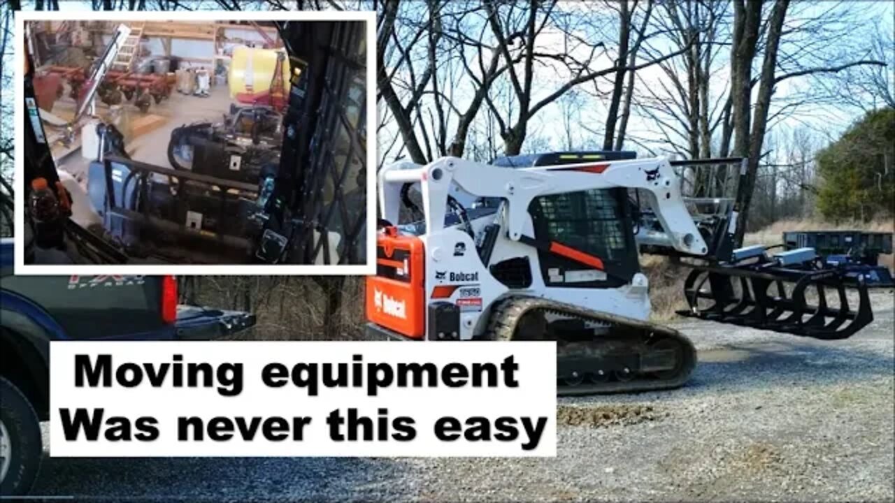 Skid Steer VLOG I'm loving the pallet forks! Moving stuff & shop talk