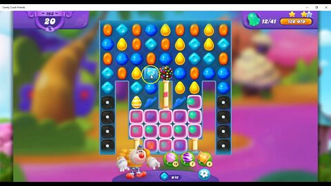 FRIENDS Level 193 Talkthrough, Candy Crush Friends Saga, 32 Moves 0 Boosters