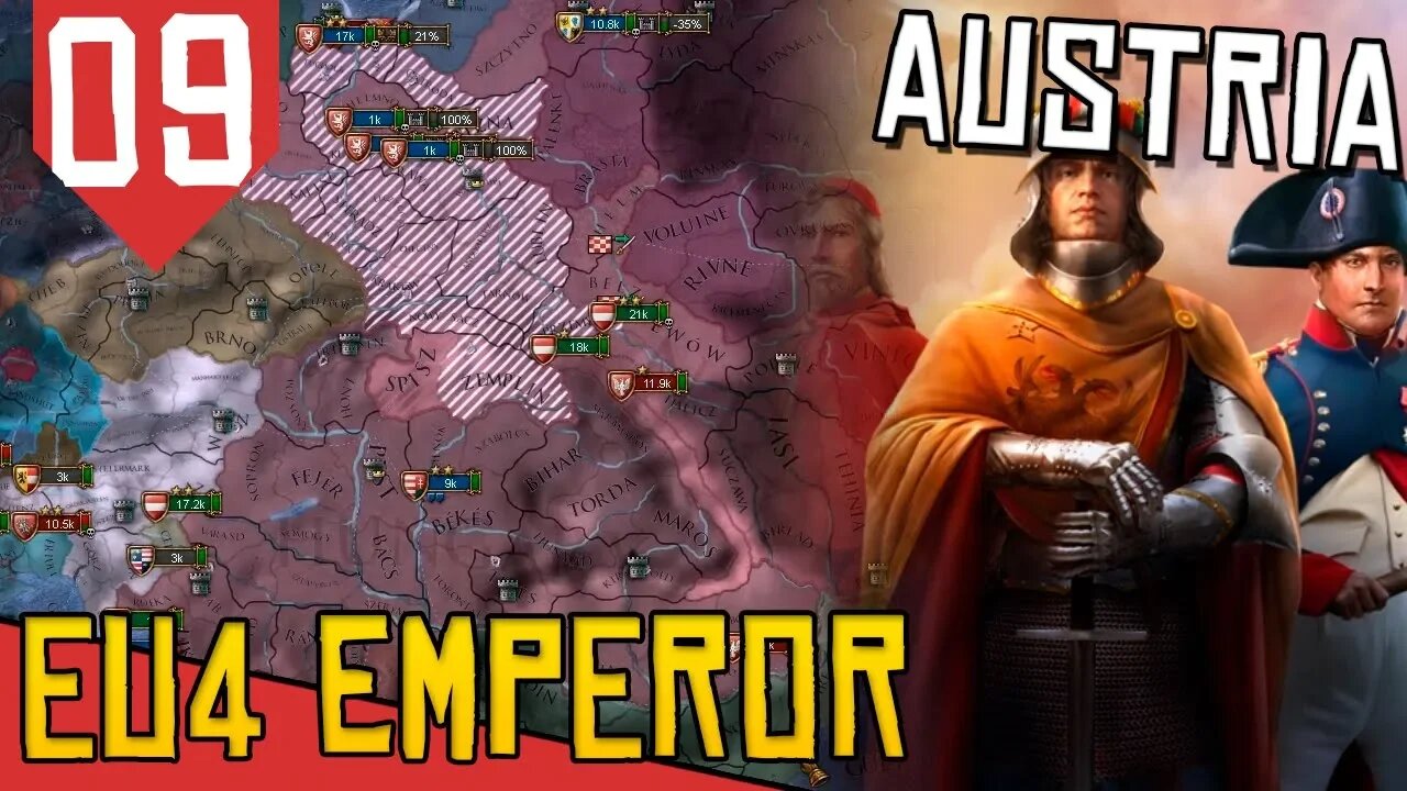 Mordendo a POLÕNIA - EU4 Austria #09 [Série Gameplay Português PT-BR]